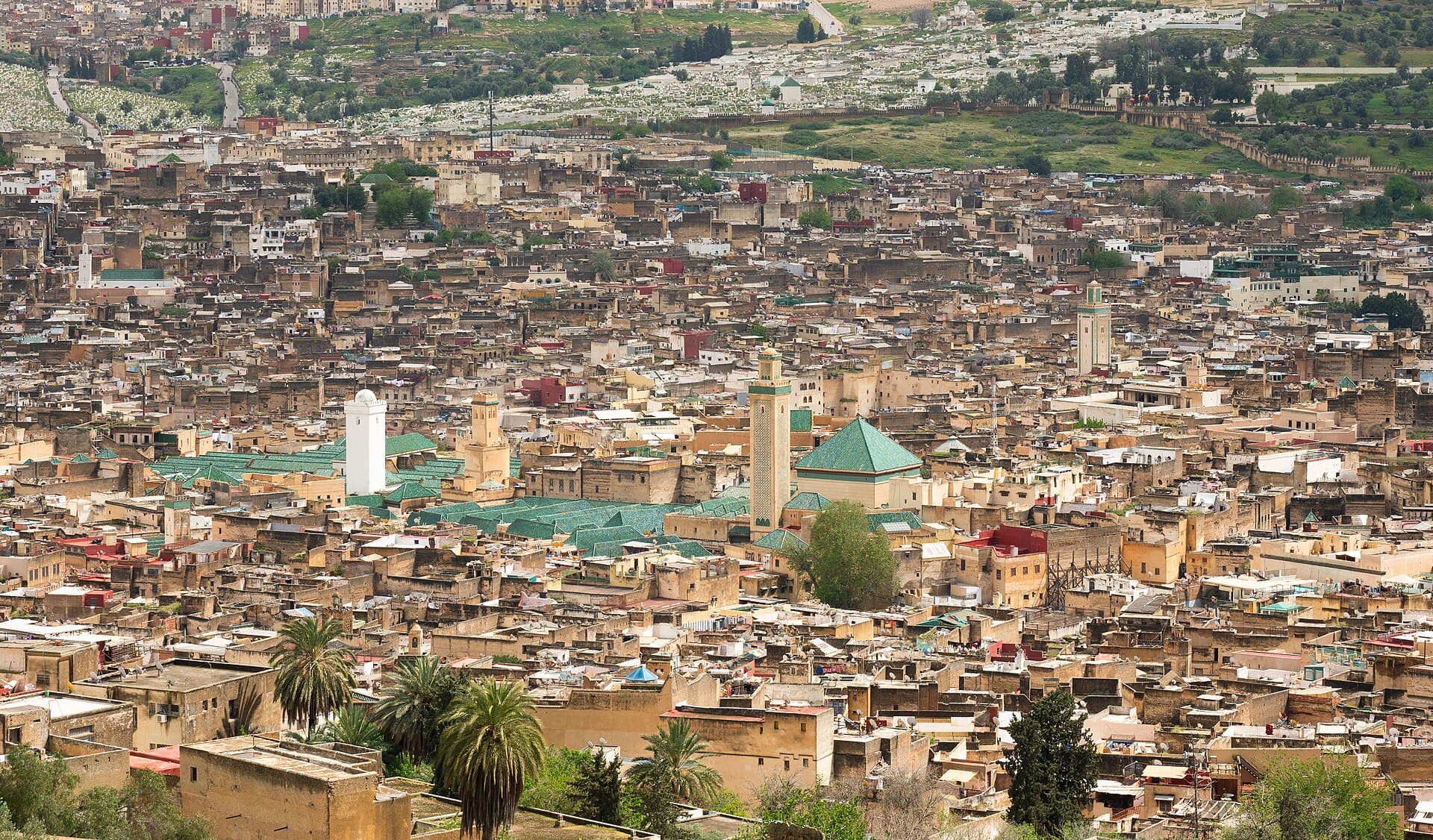 Vue sur les toits de la médina de Fès